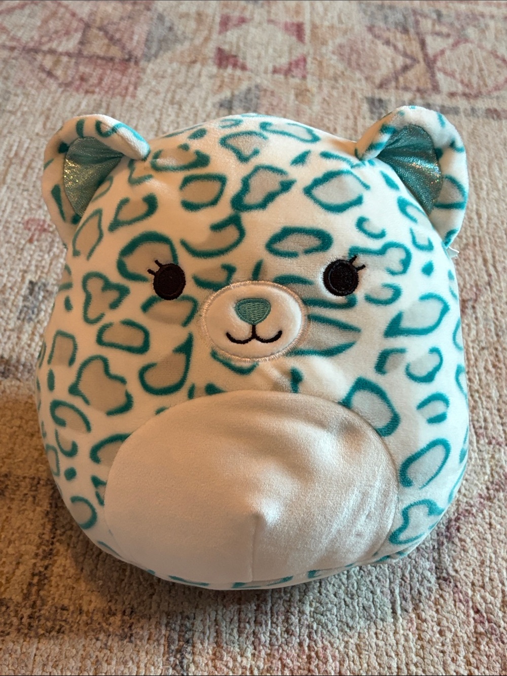Squishmallows Toni the Cheetah Plush teal spots & shiny ears